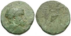 Ancient Coins - Kings of Cilicia. Tarkondimotos (39-31 BC) Æ22 / Zeus