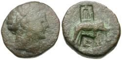 Ancient Coins - Seleukid Kings. Antiochos III the Great (222-187 BC) Æ18 / Elephant