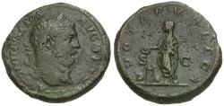 Ancient Coins - Caracalla (AD 198-217) &#198; AS / Emperor Sacrificing