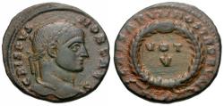Ancient Coins - Crispus, Caesar (AD 317-326) Æ3 / Votive