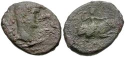 Ancient Coins - Augustus (27 BC-AD 14). Macedon. Amphipolis Æ26 / Europa