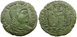 Ancient Coins - Decentius, Caesar (AD 350-353) Imitative Æ Maiorina