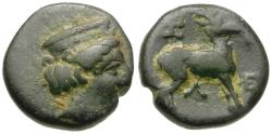 Ancient Coins - Troas. Zeleia Æ12 / Stag
