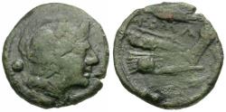 Ancient Coins - 214-212 BC - Roman Republic. Anonymous Æ Uncia / Grain Ear