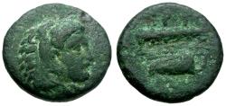 Ancient Coins - Ionia. Erythrae Æ13 / Bow case and Club