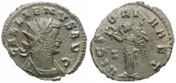 Ancient Coins - Gallienus, sole reign (AD 260-268) Silvered Æ Antoninianus / Victory