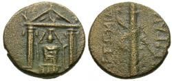 Ancient Coins - Pamphylia. Perge Æ16 / Temple