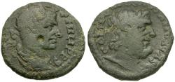 Ancient Coins - Philip I (AD 244-249). Macedon. Kassandreia Æ22 / Zeus Ammon