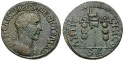 Ancient Coins - Trajan Decius (AD 249-251). Pisidia. Antioch Æ24 / Standards