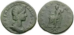 Ancient Coins - Julia Mamaea (AD 222-235) Æ Sestertius / Juno