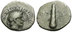 Ancient Coins - Hadrian (AD 117-138). Cappadocia. Caesarea AR Hemidrachm / Club