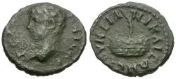 Ancient Coins - Geta, as Caesar (AD 198-209). Bithynia. Nicaea Æ16 / Prize Urn