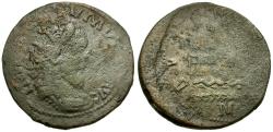 Ancient Coins - Postumus (AD 260-269). Imitative Æ Dupondius / Galley