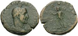Ancient Coins - Trajan Decius (AD 249-251) Æ Sestertius / Victory