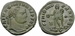 Ancient Coins - Galerius (AD 305-311) Æ Follis / Genius