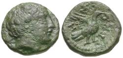 Ancient Coins - Thessaly. Metropolis Æ13 / Dove