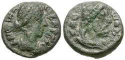 Ancient Coins - Crispina (AD 178-182). Decapolis. Gadara Æ19 / Zeus