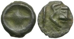 Ancient Coins - Moesia Inferior. Istros Cast Æ13 / Wheel