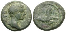 Ancient Coins - Augustus (27 BC-AD 14). Mysia. Parium Æ Quadrans / Capricorn