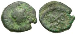 Ancient Coins - Marcian (AD 450-457) Æ4 / Monogram