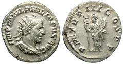 Ancient Coins - Philip I (AD 244-249) AR Antoninianus / Felicitas
