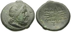 Ancient Coins - Kings of Macedon. Time of Philip V and Perseus (187-168 BC) Æ24 / Thunderbolt