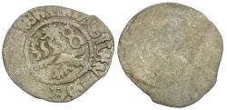 World Coins - Kingdom of Bohemia and Hungary. Vladislaus II Jagiellon (1471-1516) AR Uniface Weiss-Pfennig