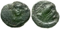 Ancient Coins - Euboia. Chalkis Æ14 / Eagle
