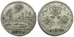 World Coins - German States. Nuremberg 4 Pfennig Billon Kreuzer