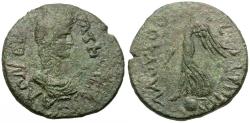 Ancient Coins - Thessaly. Koinon. Laouchos, strategos. Pseudo-autonomous Æ24 / Nike