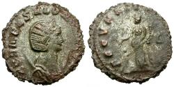 Ancient Coins - Salonina (AD 253-268) Silvered Æ Antoninianus / Fecunditas