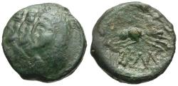 Ancient Coins - Ancient France. Celtic Gaul. Remi Tribe &#198;15 / Triumvirs?