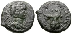 Ancient Coins - Julia Domna (AD 193-217) Moesia Inferior. Nicopolis ad Istrum Æ17 / Eagle