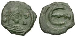 Ancient Coins - *Sear 93a* Byzantine Empire. Justin I (AD 518-527) Æ Pentanummium