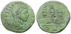 Ancient Coins - Severus Alexander (AD 222-235). Bithynia. Nicaea Æ19 / Three Standards
