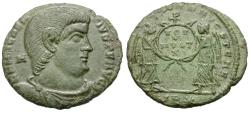 Ancient Coins - Magnentius (AD 350-353) Æ Centenionalis / Two Victories