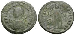 Ancient Coins - Crispus, Caesar (AD 317-326) Æ3 / Jupiter