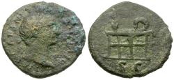 Ancient Coins - Trajan (AD 98-117) Æ Semis / Table