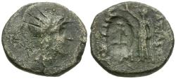Ancient Coins - Seleukid Kings. Seleukos II Kallinikos (246-225 BC) Æ21 / Anchor Counterstamp