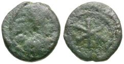 Ancient Coins - *Sear 283* Justinian I (AD 527-565) Æ Nummus