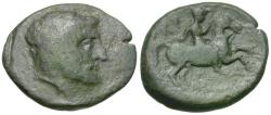 Ancient Coins - Thessaly. Krannon Æ20 / Horseman