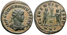 Ancient Coins - Numerian (AD 283-284) Æ Antoninianus / Emperor and Jupiter