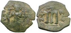 Ancient Coins - *Sear 1000* Byzantine Empire. Constans II (AD 641-668) Æ Follis