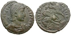 Ancient Coins - Constantius II (AD 337-361) Æ Centenionalis / Fallen Horseman