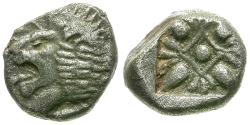 Ancient Coins - Ionia. Miletos 1/12 Stater / Lion