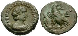 Ancient Coins - Salonina (AD 254-268). Egypt. Alexandria Æ Tetradrachm / Eagle
