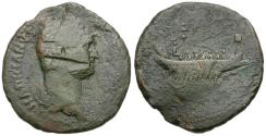 Ancient Coins - Hadrian (AD 117-138) Æ As / Galley