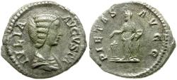 Geta, as Caesar (AD 198-209) AR Denarius / Geta and Felicitas