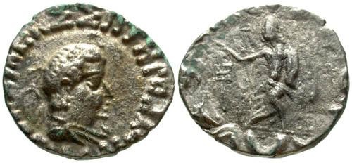 Ancient Coins - aVF/gF Indo-Greek AR Tetradrachm / Hermaios