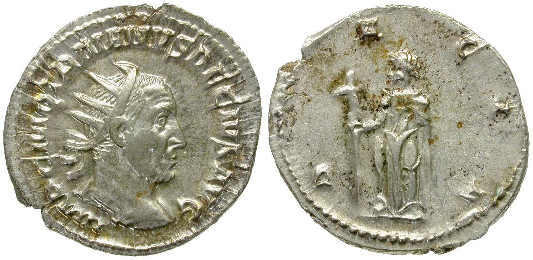 Ancient Coins - Trajan Decius (AD 249-251) AR Antoninianus / Dacia